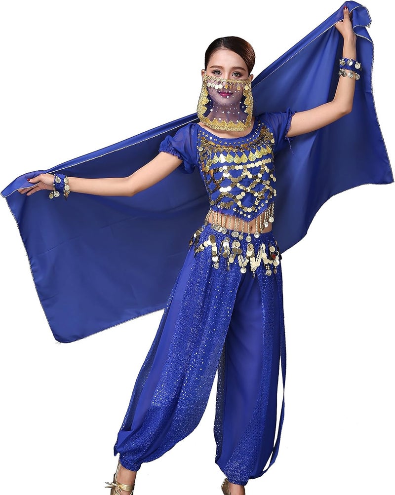 Astage Lady Belly Dancer Costume Halloweem Performance Wear All Sets - Image 4