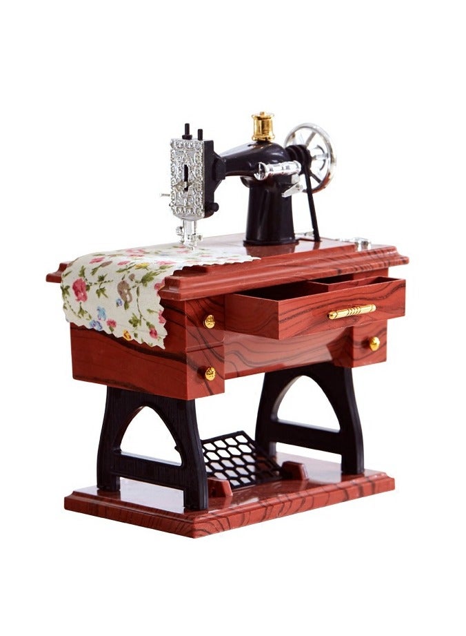 general Sewing machine music box creative eight-tone music box decorative item that can be used as home decor children's gift - Image 1