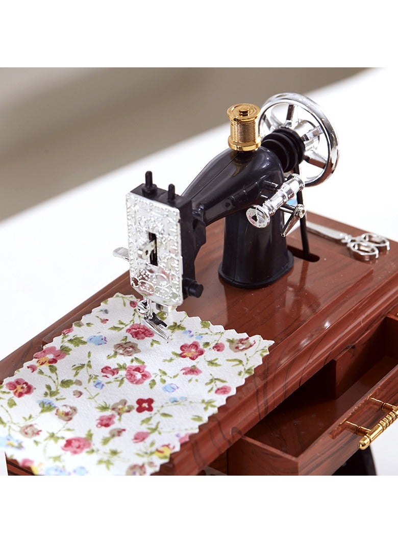 general Sewing machine music box creative eight-tone music box decorative item that can be used as home decor children's gift - Image 4