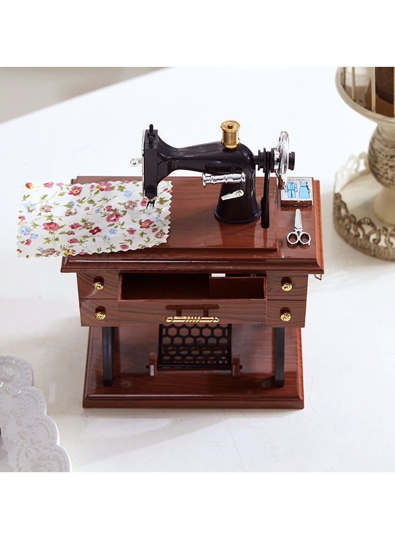 general Sewing machine music box creative eight-tone music box decorative item that can be used as home decor children's gift - Image 2