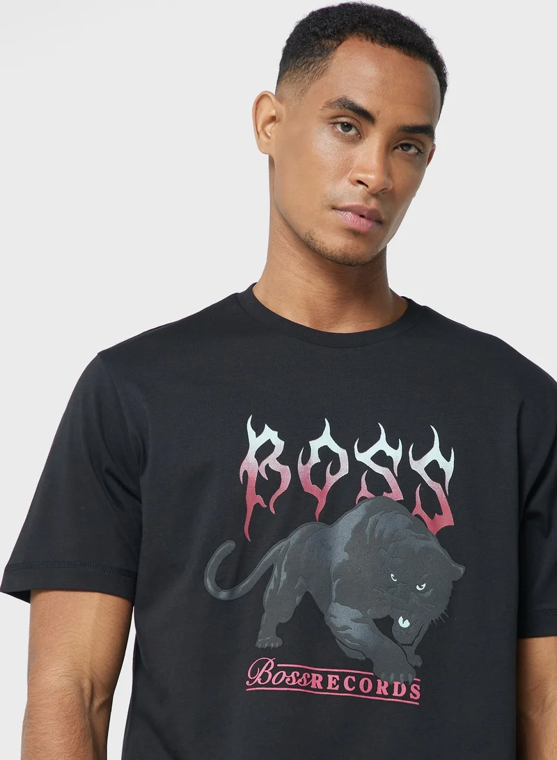 BOSS Graphic Crew Neck T-Shirt