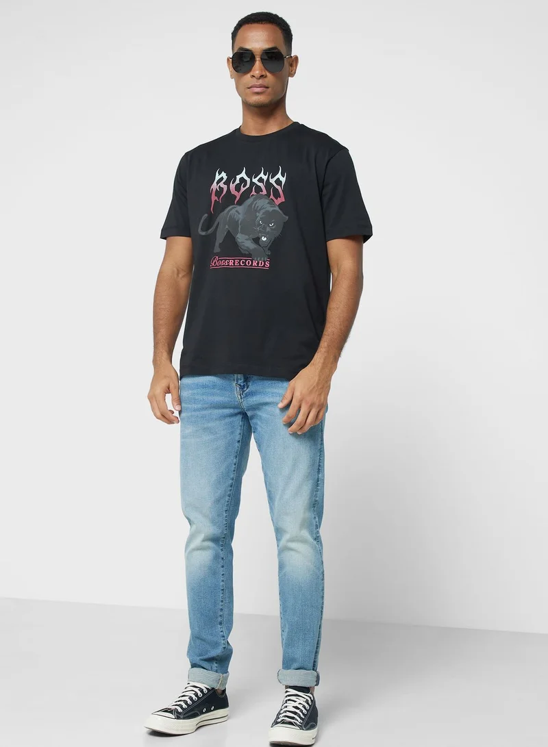 BOSS Graphic Crew Neck T-Shirt