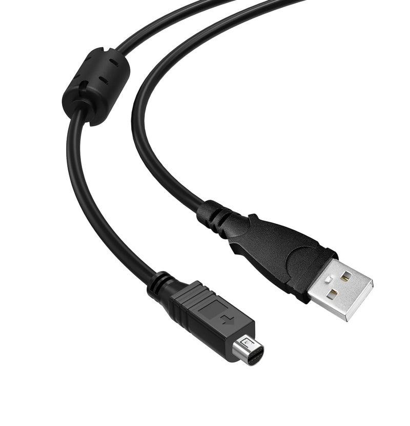 إيغويل كابل USB بديل لـ VMC-15FS ذو 10 دبابيس لترميز البيانات، متوافق مع كاميرات سوني هانديكام DCR-HC20 DCR-HC24E DCR-HC26E DVD301/305/308 DCR-SR200 DCR-SX85 DCR-SR220 DCR-SR290 وغيرها، (1.5 متر، علبة واحدة) - Image 1