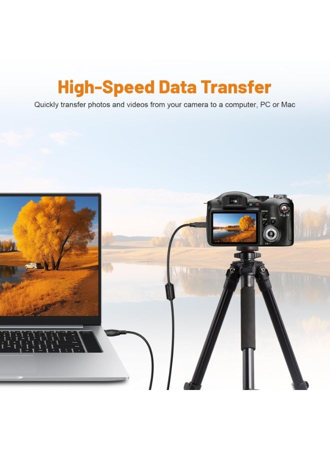 إيغويل كابل USB بديل لـ VMC-15FS ذو 10 دبابيس لترميز البيانات، متوافق مع كاميرات سوني هانديكام DCR-HC20 DCR-HC24E DCR-HC26E DVD301/305/308 DCR-SR200 DCR-SX85 DCR-SR220 DCR-SR290 وغيرها، (1.5 متر، علبة واحدة) - Image 3
