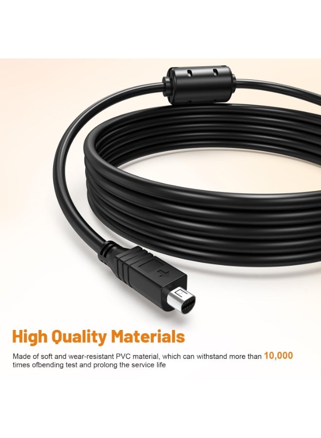 إيغويل كابل USB بديل لـ VMC-15FS ذو 10 دبابيس لترميز البيانات، متوافق مع كاميرات سوني هانديكام DCR-HC20 DCR-HC24E DCR-HC26E DVD301/305/308 DCR-SR200 DCR-SX85 DCR-SR220 DCR-SR290 وغيرها، (1.5 متر، علبة واحدة) - Image 4