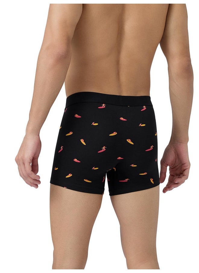 XYXX XYXX Men's Pure Cotton Regular Printed Trunk (Pack of 3) (XY_CR6_TRNK1_02_03_Vespa Grey+Surfer Black+Surfboard Blue_L)  - Image 3