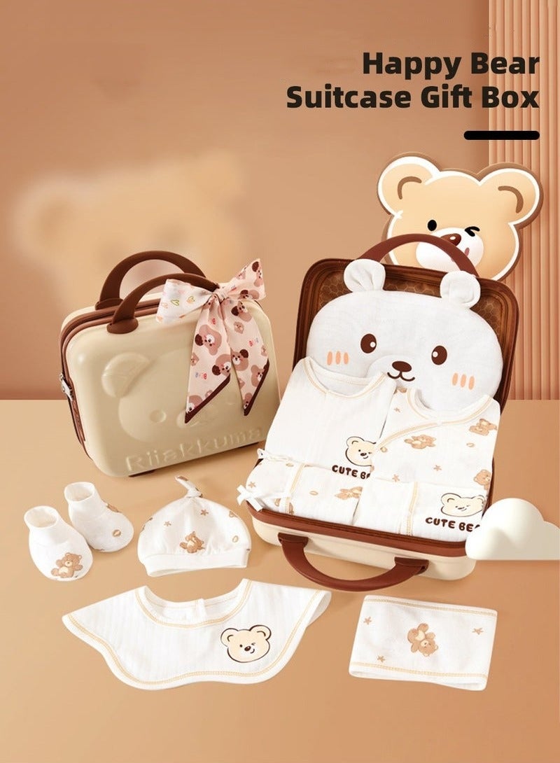 MIXDE 24PCS Newborn Baby Gifts Set, Newborn Layette Gift Set, Baby Clothes Accessories Set for Boys and Girls, Premium Cotton, Perfect Gift Box with Beautifully Suitcase for Spring Summer Autumn Winter - Image 2