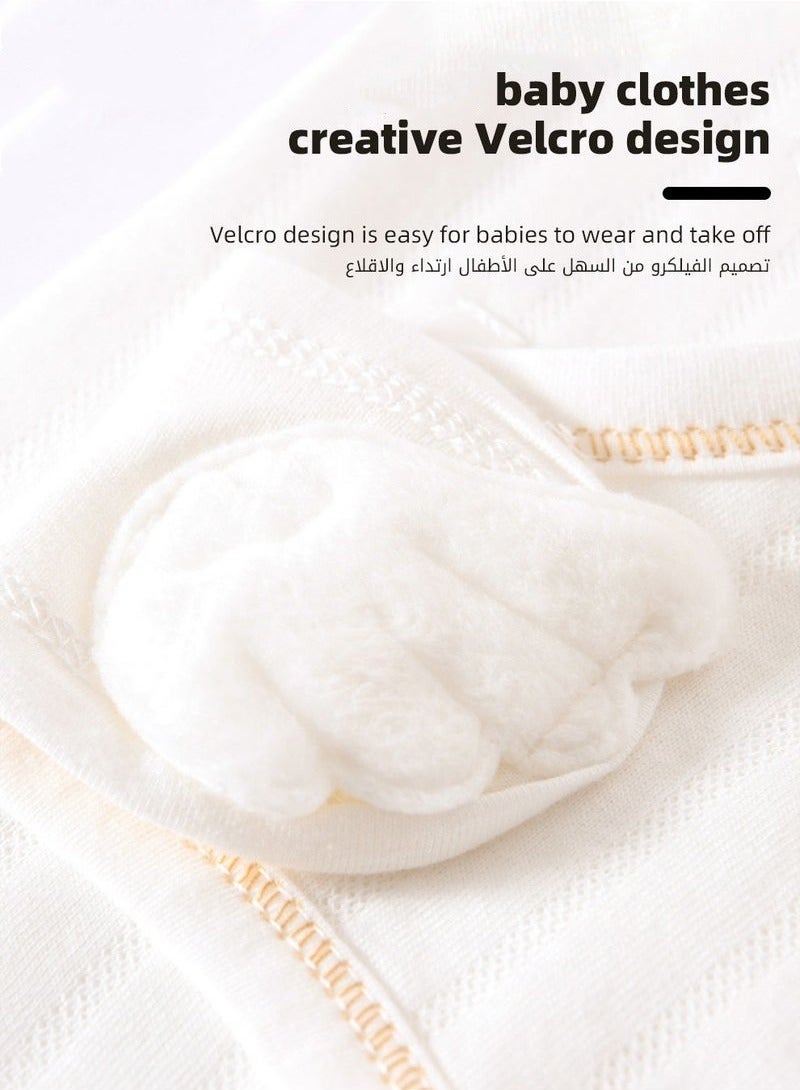 MIXDE 24PCS Newborn Baby Gifts Set, Newborn Layette Gift Set, Baby Clothes Accessories Set for Boys and Girls, Premium Cotton, Perfect Gift Box with Beautifully Suitcase for Spring Summer Autumn Winter - Image 5