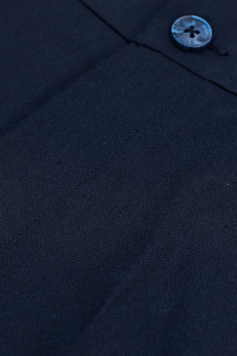 SNITCH بنطلون كحلي بقصة ضيقة مطاطية