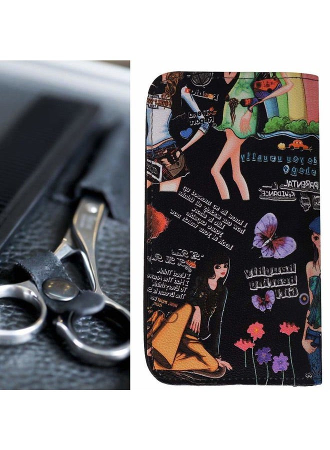 Antilog Hair Scissors Pouch,Waterproof Hairdressing Tools Storage Bag Hair Salon Scissors Comb Barber Tool Case Pouch - Image 4