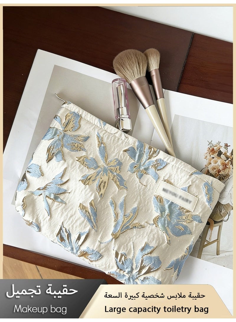 حقيبة ملابس سفر كبيرة السعة، حقيبة تخزين مستحضرات العناية بالبشرة للنساء لرحلات العمل، حقيبة تجميل محمولة عصرية وعالية الجودة بأسلوب إنستغرام. - Image 5