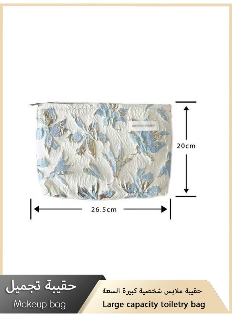 حقيبة ملابس سفر كبيرة السعة، حقيبة تخزين مستحضرات العناية بالبشرة للنساء لرحلات العمل، حقيبة تجميل محمولة عصرية وعالية الجودة بأسلوب إنستغرام. - Image 4