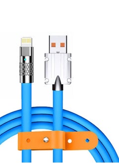 Generic USB To Lightning Fast Charging Data Cable 1.5M Blue  - Image 1