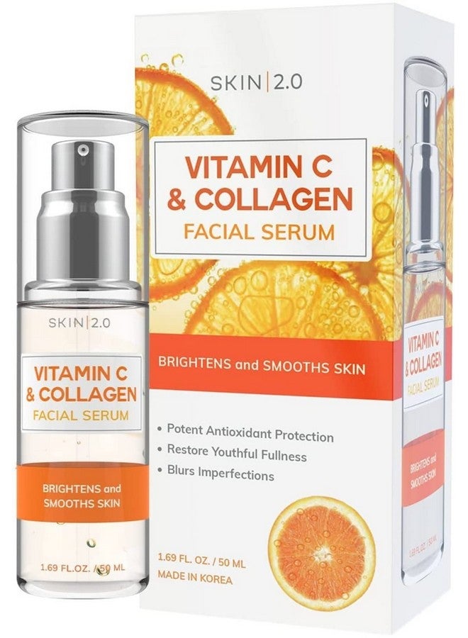 Skin 2.0 Skin 2.0 Vitamin C Serum - Dermatologist Tested, Anti-Aging & Dark Spot Remover - Brightening, Clean Beauty, Cruelty-Free, Korean Skincare for Glass Skin, All Skin Types - 1.69 Fl. oz - Image 1