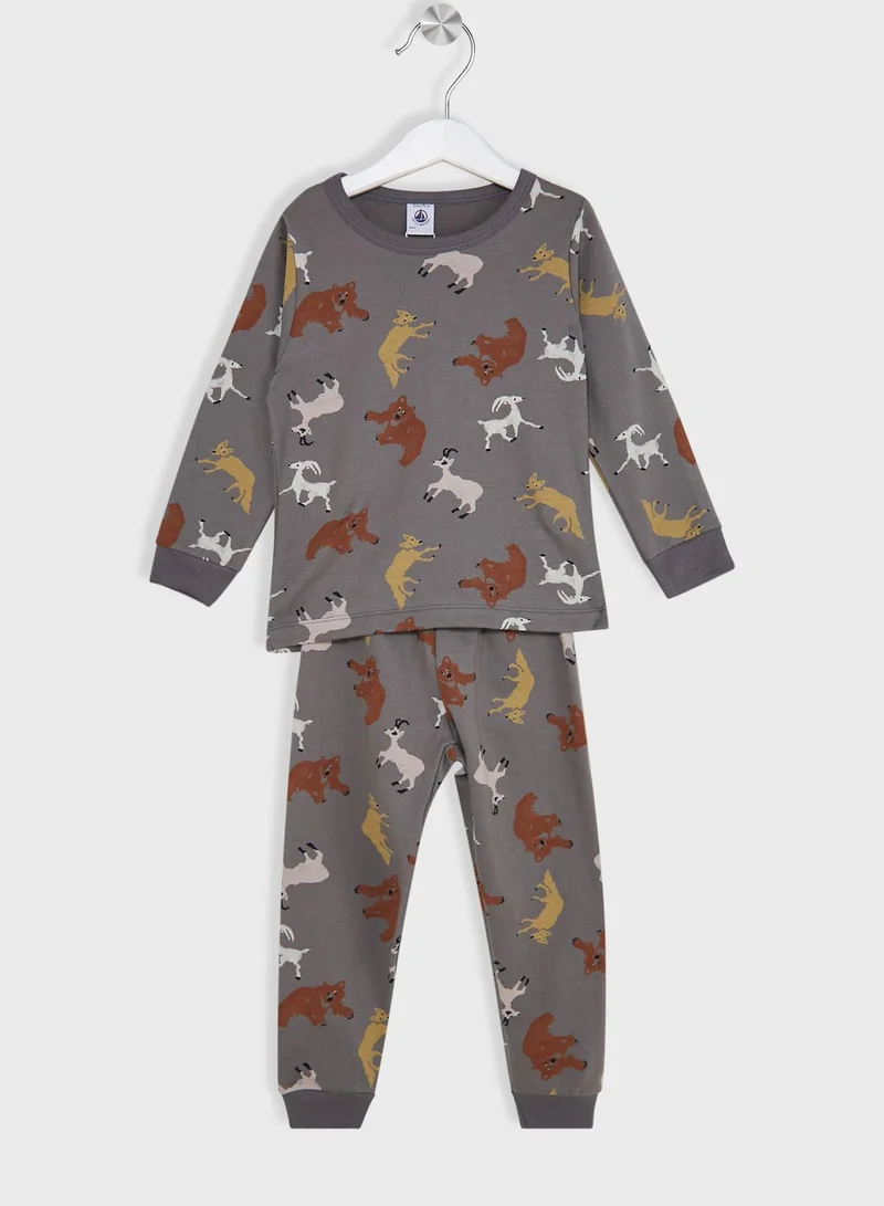 Petit Bateau Kids Printed Pyjama Set