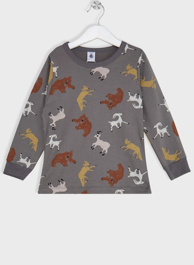 Petit Bateau Kids Printed Pyjama Set