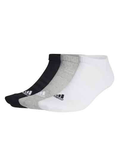 Adidas C Spw Low 3P Grey Training Socks For Unisex 10K - 11.5K