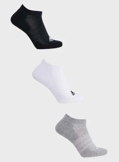 Adidas C Spw Low 3P Grey Training Socks For Unisex 10K - 11.5K