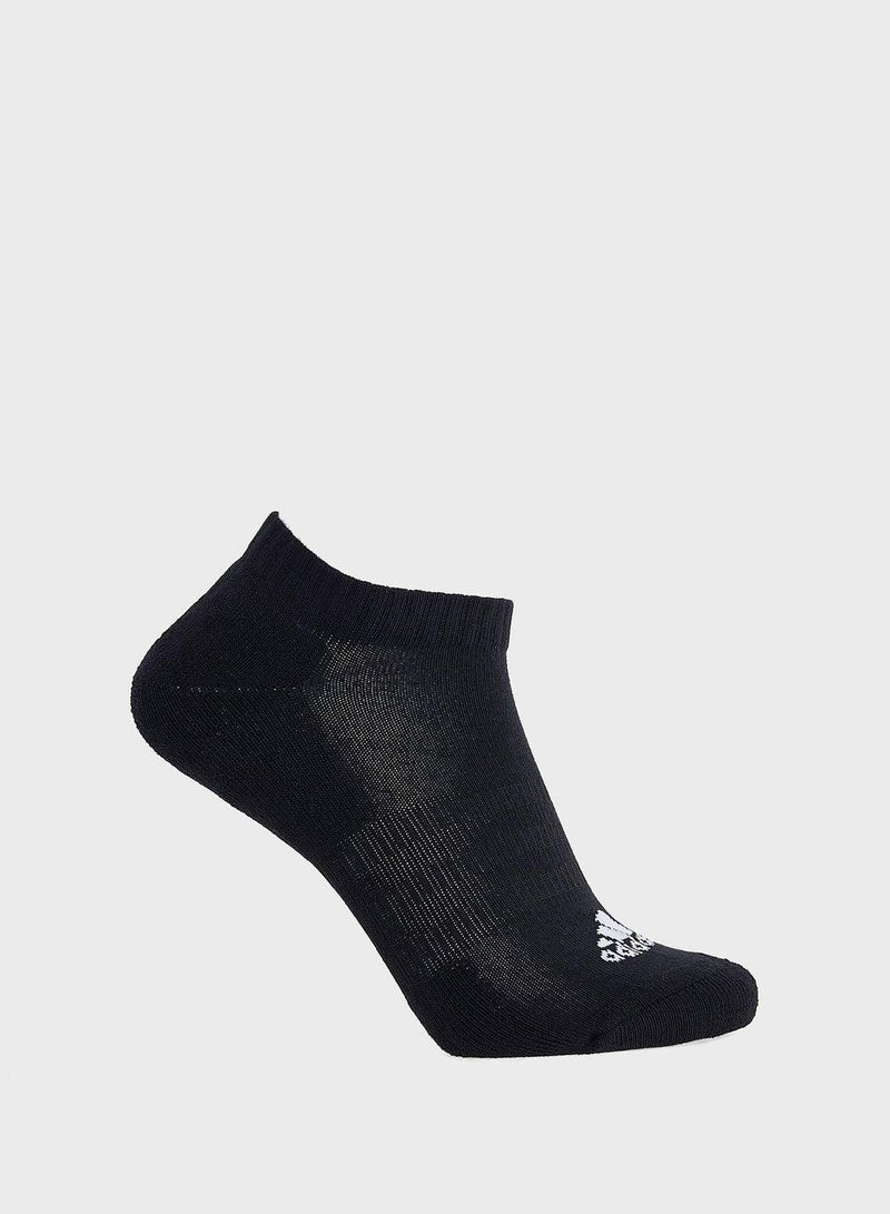 adidas جوارب تدريب رمادية منخفضة   بثلاث قطع للجنسين مقاس  - . - Image 3