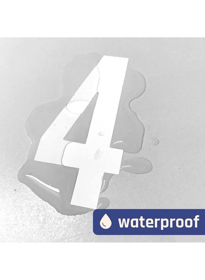 TownStix 200 Pieces 3" Number Stickers Waterproof Vinyl Stick On Numbers White - Image 5