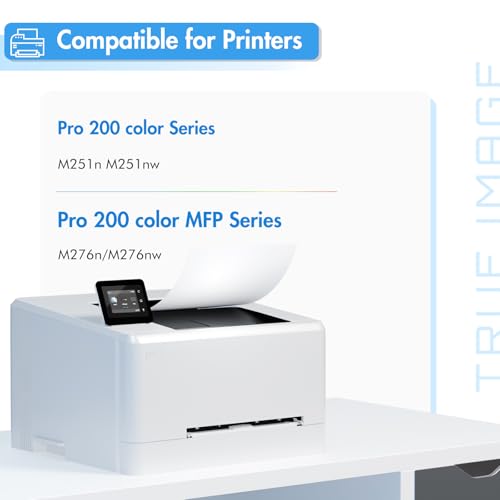 TRUE IMAGE Compatible Toner Cartridge Replacement for HP CF210X 131A 131X CF210A for HP Laserjet Pro 200 Color M251nw MFP M276nw M251n M276n M276 M251 Printer Ink ( Black, 1Pack) - Image 2