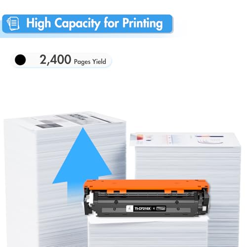 TRUE IMAGE Compatible Toner Cartridge Replacement for HP CF210X 131A 131X CF210A for HP Laserjet Pro 200 Color M251nw MFP M276nw M251n M276n M276 M251 Printer Ink ( Black, 1Pack) - Image 3