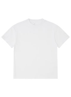 Generic 275g Heavyweight FOG Earth Tone Oversized Drop Shoulder Tee White 
