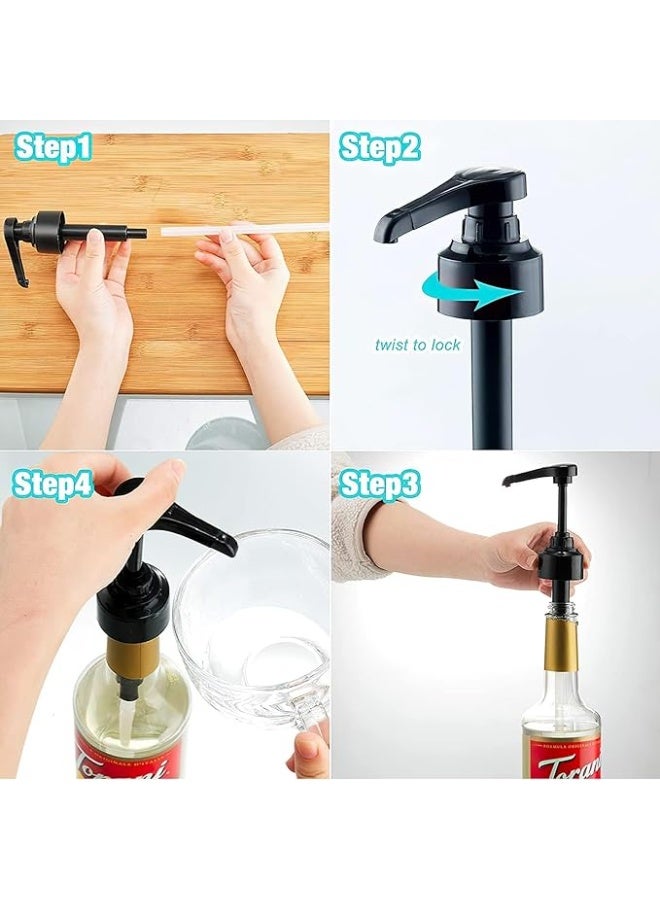 Spaceshoop Reusable Pump Dispenser Plastic Snap-on Oyster Sauce Pressure Nozzle Pump Bottles Replacement Containers for Kitchen Seasoning Liquid,Bathroom Liquid Soap Lotion  - Image 2