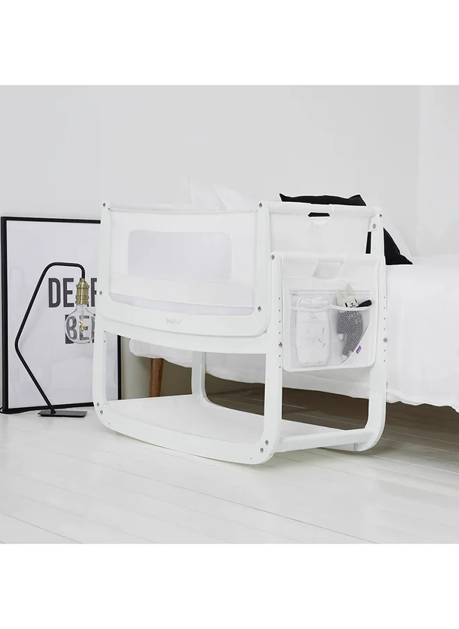 Snuz Pod 4 Storage Pocket, Multiple Pockets, Canvas Fabric, Hand Washable, Dimension 36Cm X 40Cm - White