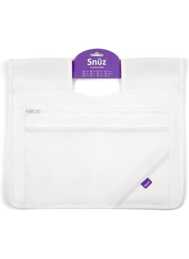 Snuz - Pod 4 Storage Pocket, Multiple Pockets, Canvas Fabric, Hand Washable, Dimension 36Cm X 40Cm - White - Image 1
