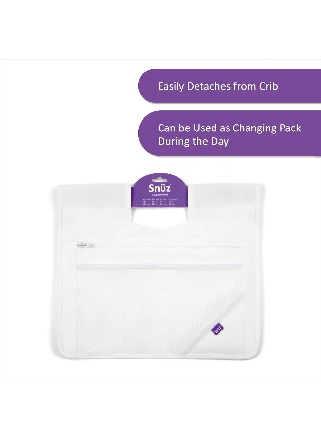 Snuz - Pod 4 Storage Pocket, Multiple Pockets, Canvas Fabric, Hand Washable, Dimension 36Cm X 40Cm - White - Image 1