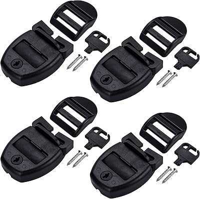 OIIKI OIIKI 4 Sets Spa Hot Tub Cover Clips, Hot Tub Cover Broken Latch Repair Kit- Replacement 4 Latches Clip Locks, 4  - Image 1