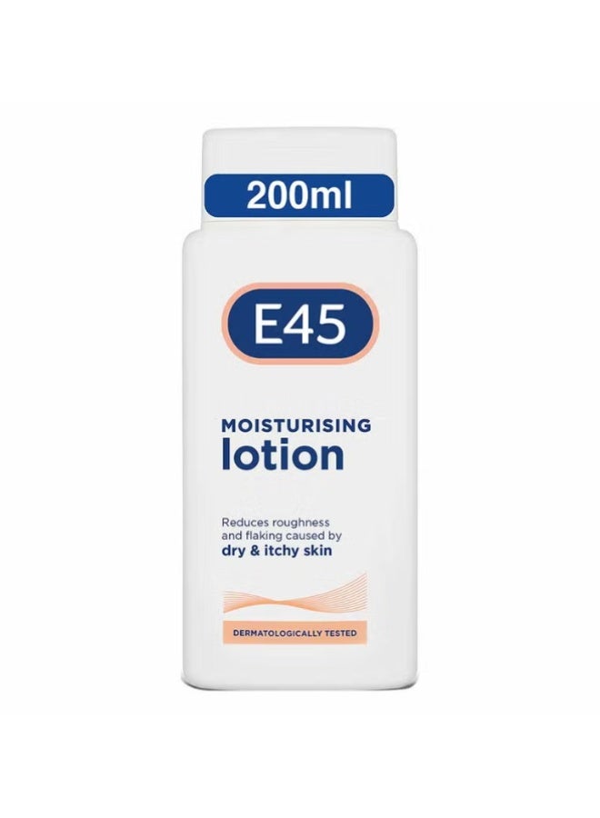 E45 Moisturizing Body Lotion For Dry, Sensitive Skin 200ml - Image 1