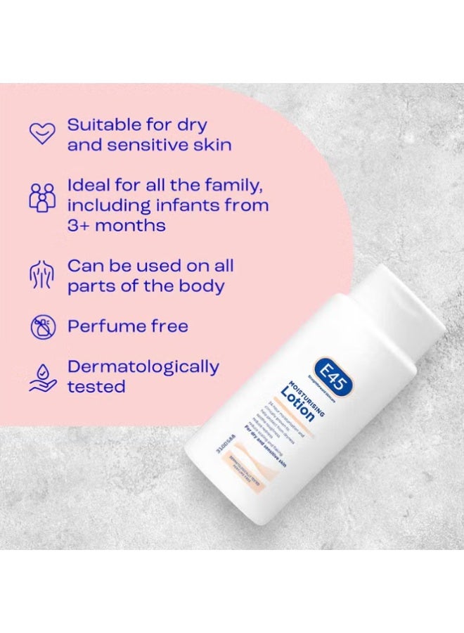 E45 Moisturizing Body Lotion For Dry, Sensitive Skin 200ml - Image 4