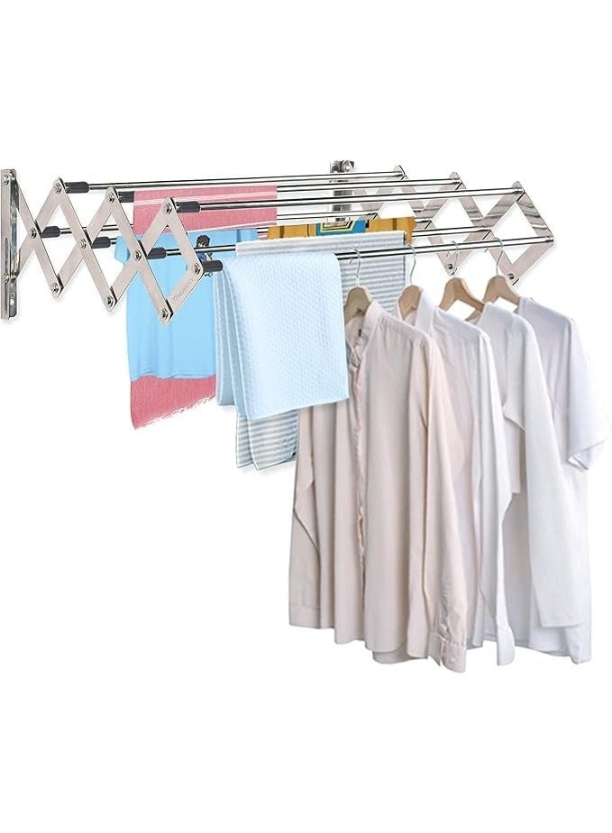 Foldable Rustproof Clothes Dryer - Practical Space Saving Design and Strong Stability to Hold Heavy Loads H (80cm) - Image 1