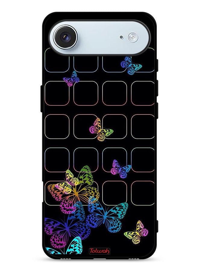 Tolwak Apple iPhone Air Protective Case Cover Colorful Butterflies - Image 1