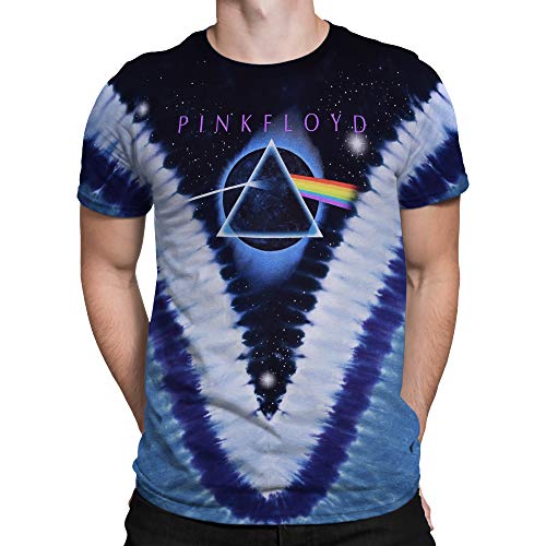 Liquid Blue Men's Pyramid V T-Shirt, Tie Dye, Medium - Image 1