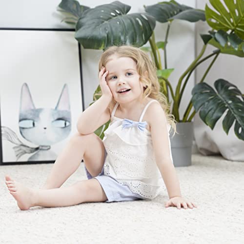 Hipea Toddler Baby Girls Summer Clothes Outfits Ruffle Camisole Spot Dot Tops and Casual Shorts 2-Piece Newborn Girl Clothing Set (Cami, 4-5T) - Image 2
