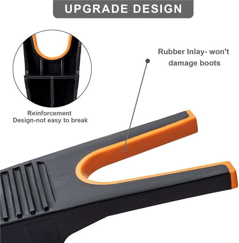 Lify Extra Grip Boot Jack for Shoes - Boot Remover Puller with Scraper Cleaner for Wellingtons, Wellies, Garden Boots, Riding Boots - Durable & Weatherproof Design - 1 Piece Black - Image 5