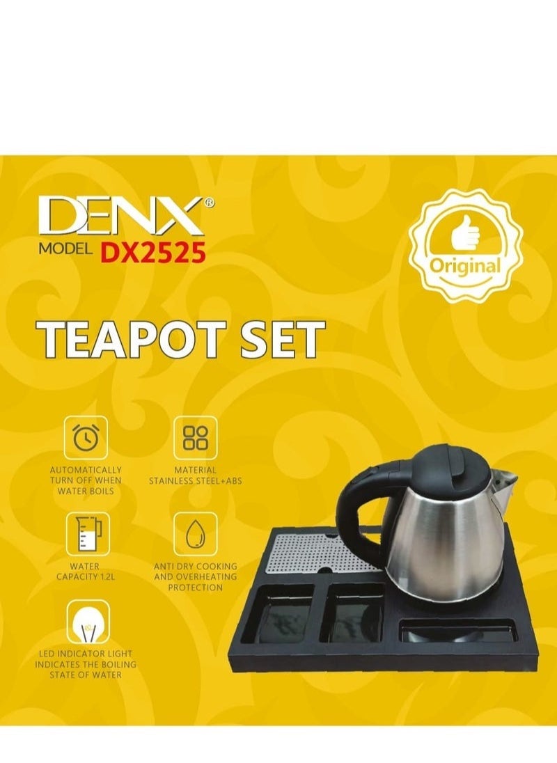 Denx Teapot Set Consisting Of A Kettle, A Base, And Cups - Image 2