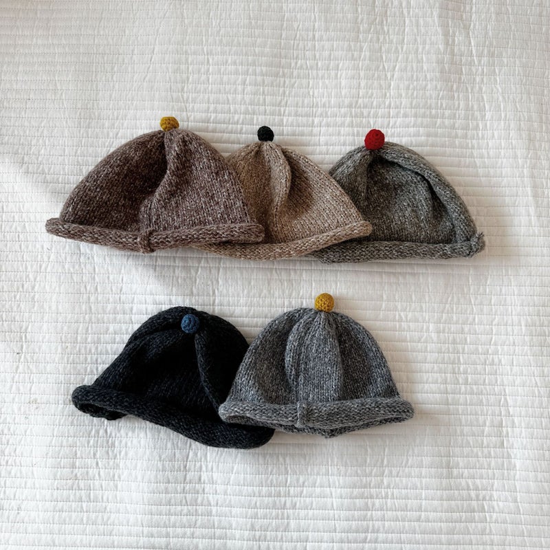 Sugar Cane and Pear Children''s Clothing Baby Hat Autumn and Winter Children''s Woolen Hat for Boys and Girls New Year Infant Small Month Old Winter Warm - Image 2