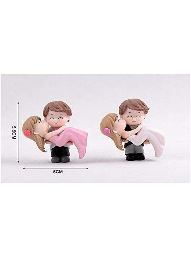Chocozone Couple Hug Resin Showpiece Couple Miniatures Romantic Gifts for Girlfriend (Hug Couple) Multicolor - Image 3