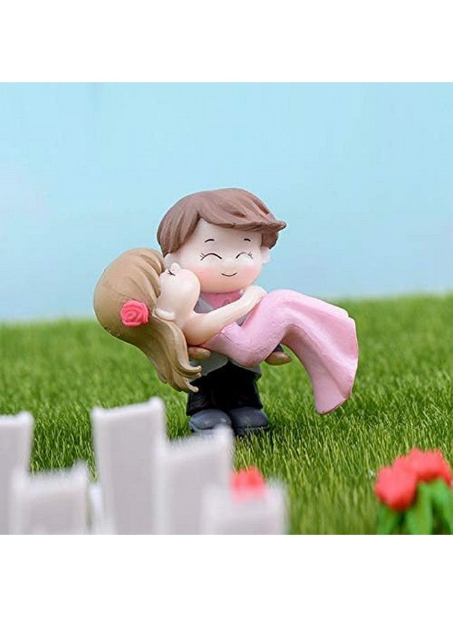 Chocozone Couple Hug Resin Showpiece Couple Miniatures Romantic Gifts for Girlfriend (Hug Couple) Multicolor - Image 2