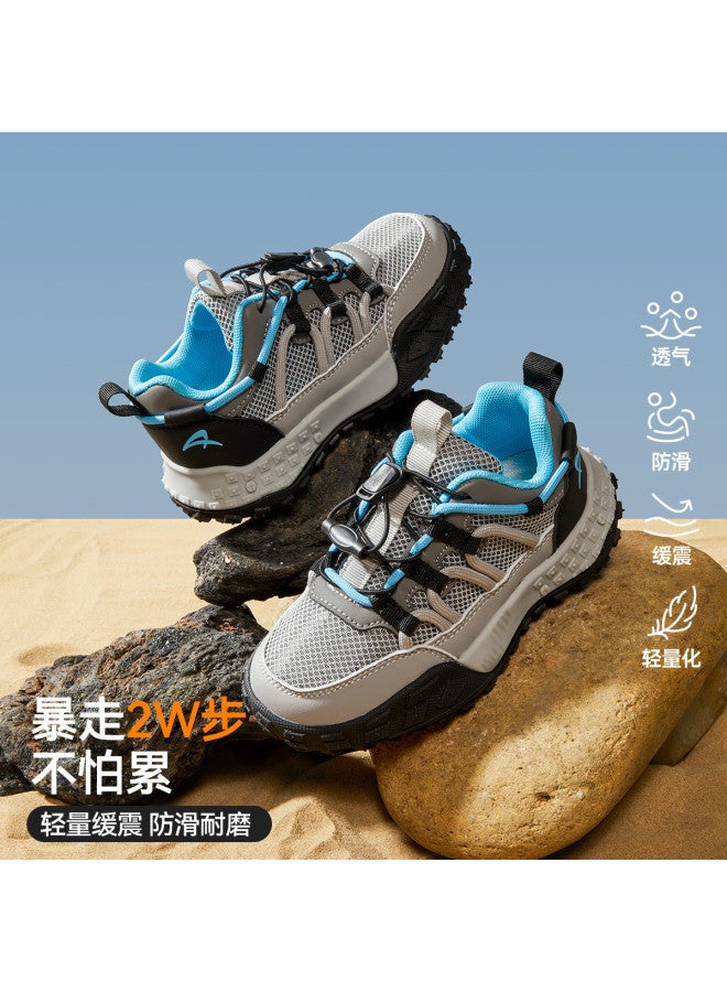 ASK JUNIOR أحذية رياضية جديدة للأطفال في فصل الخريف للأولاد والبنات بأسلوب الحرم الجامعي أحذية الآباء القابلة للتنفس من الشبك للأغراض غير الرسمية والجري - Image 2