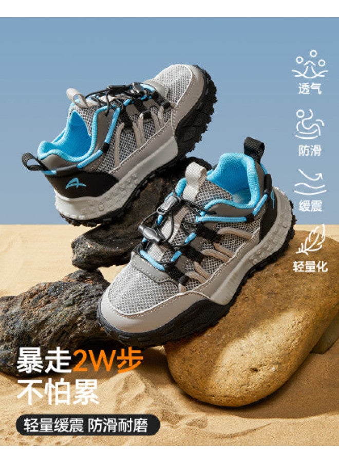 ASK JUNIOR أحذية رياضية جديدة للأطفال في فصل الخريف للأولاد والبنات بأسلوب الحرم الجامعي أحذية الآباء القابلة للتنفس من الشبك للأغراض غير الرسمية والجري - Image 1