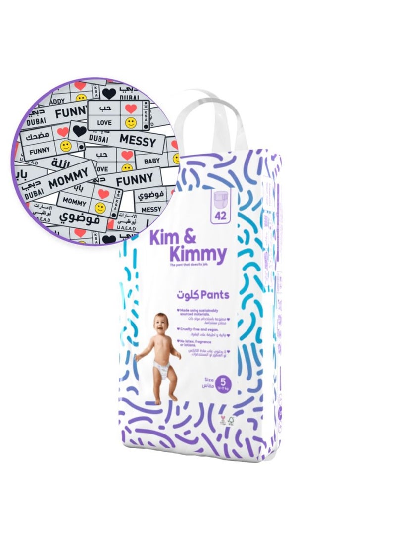 Kim & Kimmy - Size 5 Pants, 12-17kg Count 42 - They See Me Rollin - Image 1