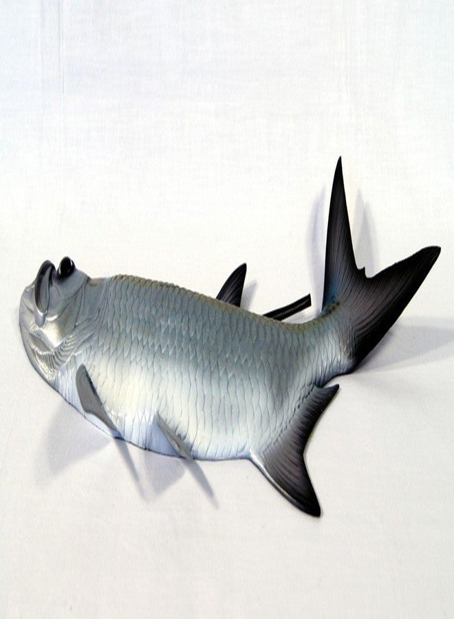 LX Handpainted Tarpon Fish Replica Wall Mount Decor Plaque 19" - Image 2