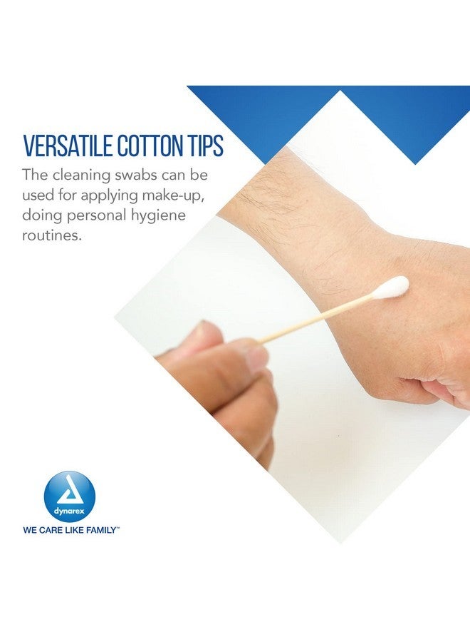 Dynarex 4305 Sterile Cotton Tipped Applicator,6" Length, Single-Use Wooden Cotton Tip Applicator For Wound Care & Dressing, Hygiene, Make Up, Cleaning Tool, Jewelry, Pack Of 2000  - Image 5