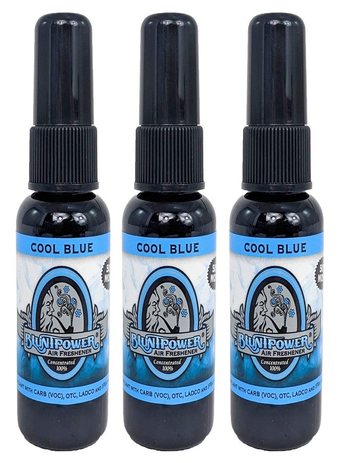 BluntPower 1.5oz High Concentrated Air Freshener, 3 Packs (Cool Blue