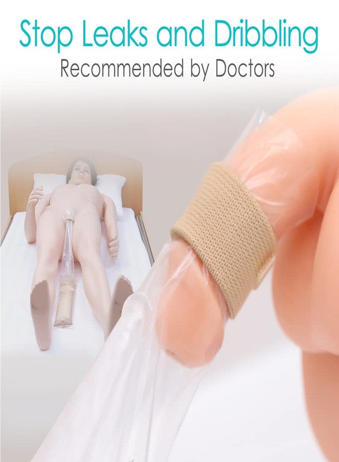 DiaBelt 10 Pcs Male External Catheter Strap, Adjustable Urinary Incontinence Penile Clamp Fixer Reusable Holder Band Men - No More Leaking, Camel - Image 3